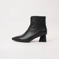 Malitta Black Leather Ankle Boots, DJANGO & JULIETTE - Shouz
