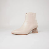 Malitta Nude Leather Ankle Boots, DJANGO & JULIETTE - Shouz