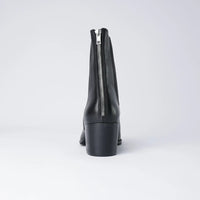 Mycah Black Leather Ankle Boots, DJANGO & JULIETTE - Shouz