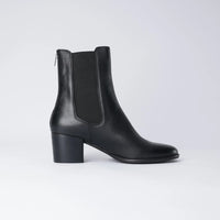 Mycah Black Leather Ankle Boots, DJANGO & JULIETTE - Shouz