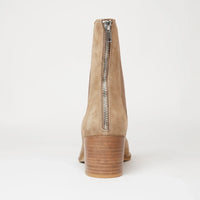 Mycah Light Choc Leather Ankle Boots, DJANGO & JULIETTE - Shouz