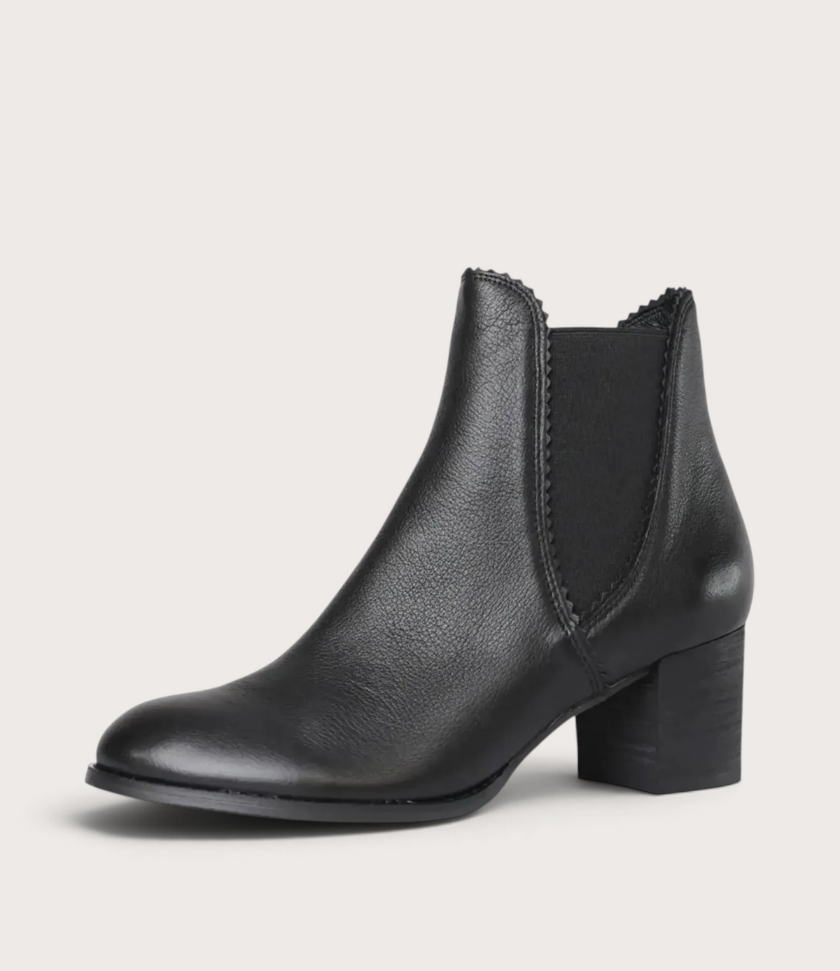 Sadore Black/black Leather Ankle Boots - DJANGO AND JULIETTE | Shouz