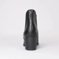 Sadore Black/Black Leather Ankle Boots, DJANGO & JULIETTE - Shouz