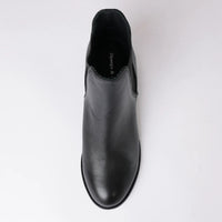 Sadore Black/Black Leather Ankle Boots, DJANGO & JULIETTE - Shouz