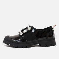 Stay Black Patent Leather Sneakers, DJANGO & JULIETTE - Shouz