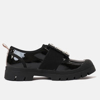 Stay Black Patent Leather Sneakers, DJANGO & JULIETTE - Shouz