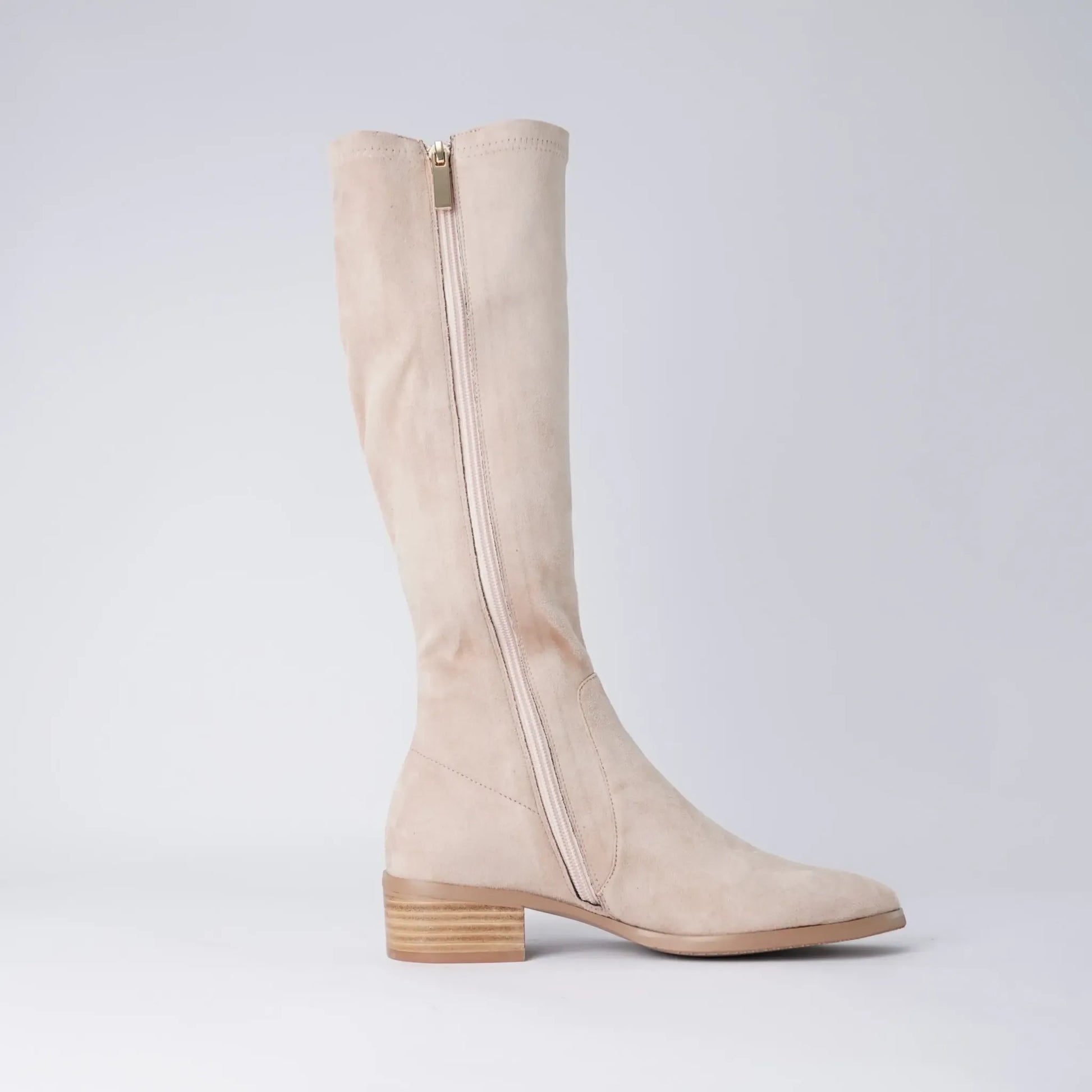 Timothie Latte Knee High Boots, DJANGO & JULIETTE - Shouz