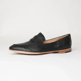 Ulani Black Leather Loafers, DJANGO & JULIETTE - Shouz