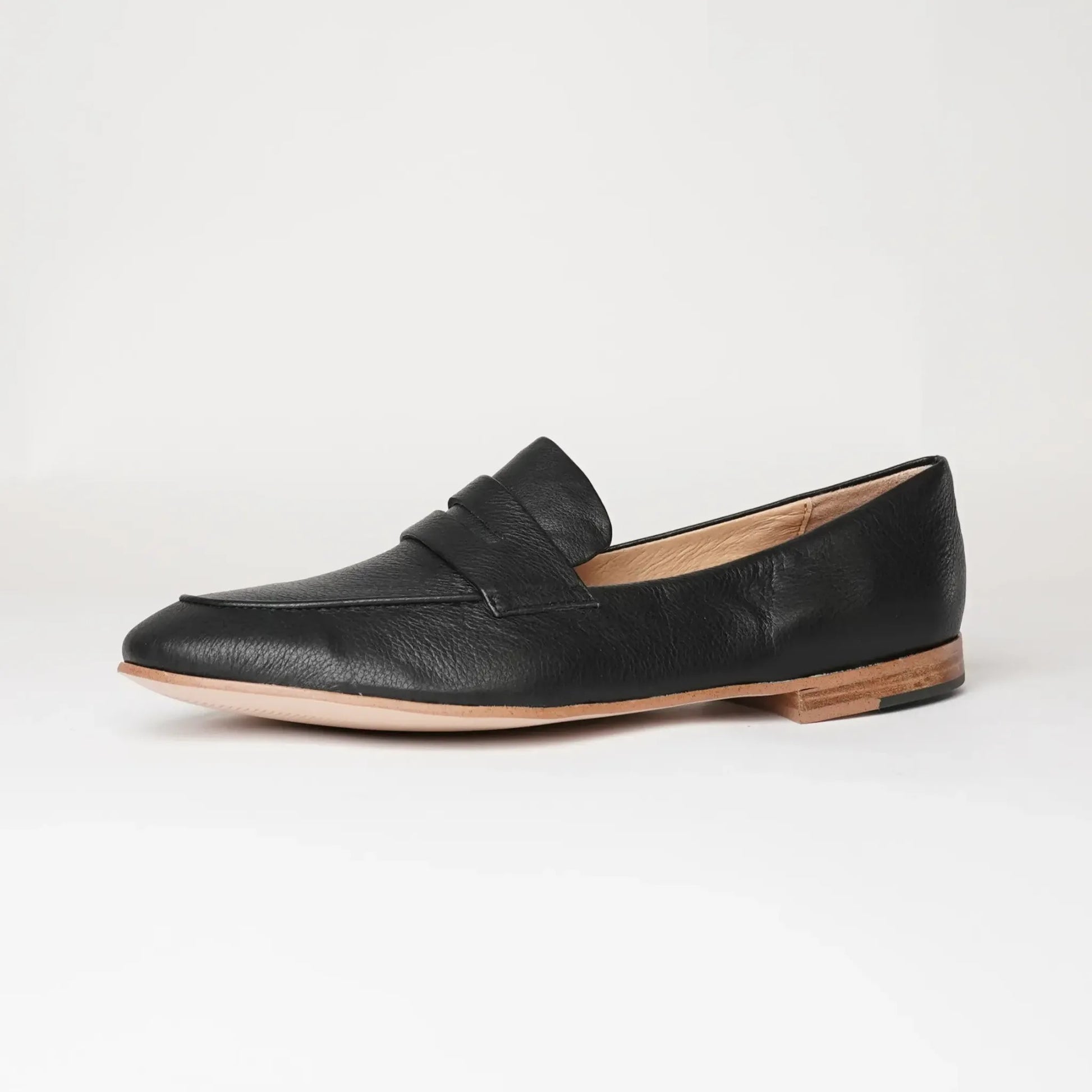Ulani Black Leather Loafers, DJANGO & JULIETTE - Shouz
