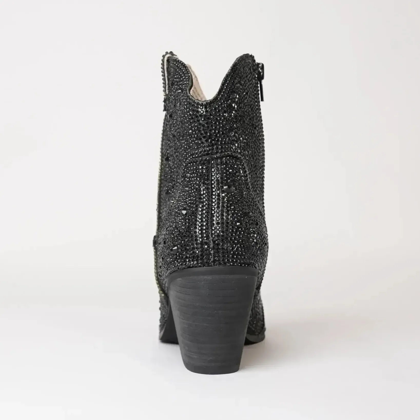 Wagon Black Jewels Leather Boots, DJANGO & JULIETTE - Shouz
