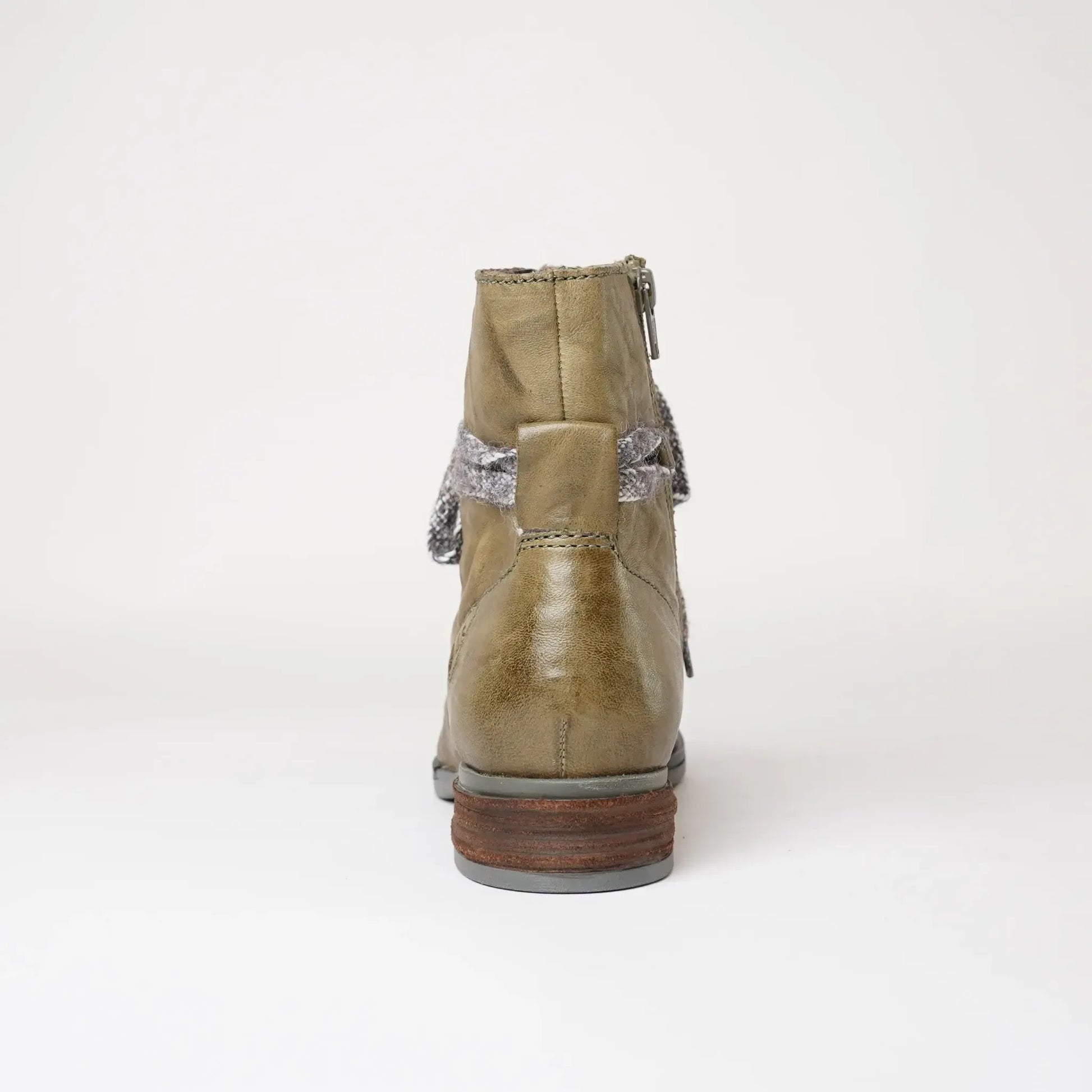 Sanja 18 Olive Leather Ankle Boots, JOSEF SEIBEL - Shouz