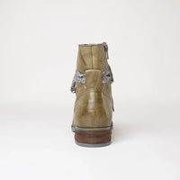 Sanja 18 Olive Leather Ankle Boots, JOSEF SEIBEL - Shouz