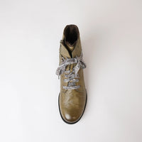 Sanja 18 Olive Leather Ankle Boots, JOSEF SEIBEL - Shouz