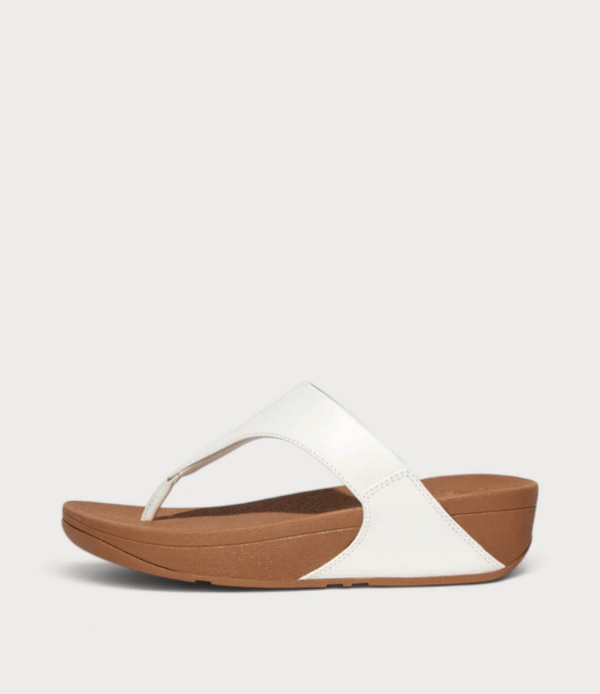 Lulu Leather White Sandals