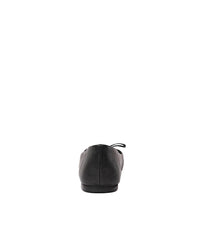 Ballerina Black Leather Ballet Flats, MOLLINI - Shouz