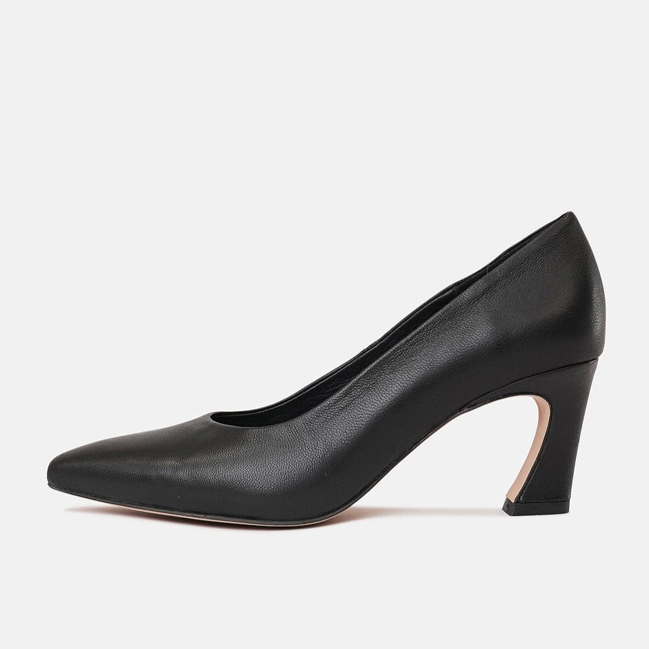 Charli Black Leather Heels, MOLLINI - Shouz