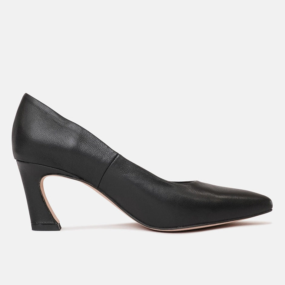 Charli Black Leather Heels, MOLLINI - Shouz
