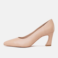 Charli Nude Leather Heels, MOLLINI - Shouz