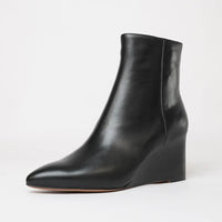 Mallo Black Leather Ankle Boots, MOLLINI - Shouz