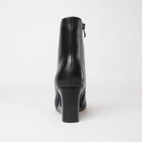 Mallo Black Leather Ankle Boots, MOLLINI - Shouz