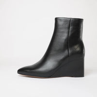 Mallo Black Leather Ankle Boots, MOLLINI - Shouz