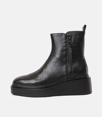 Sedrin Black Leather Ankle Boots