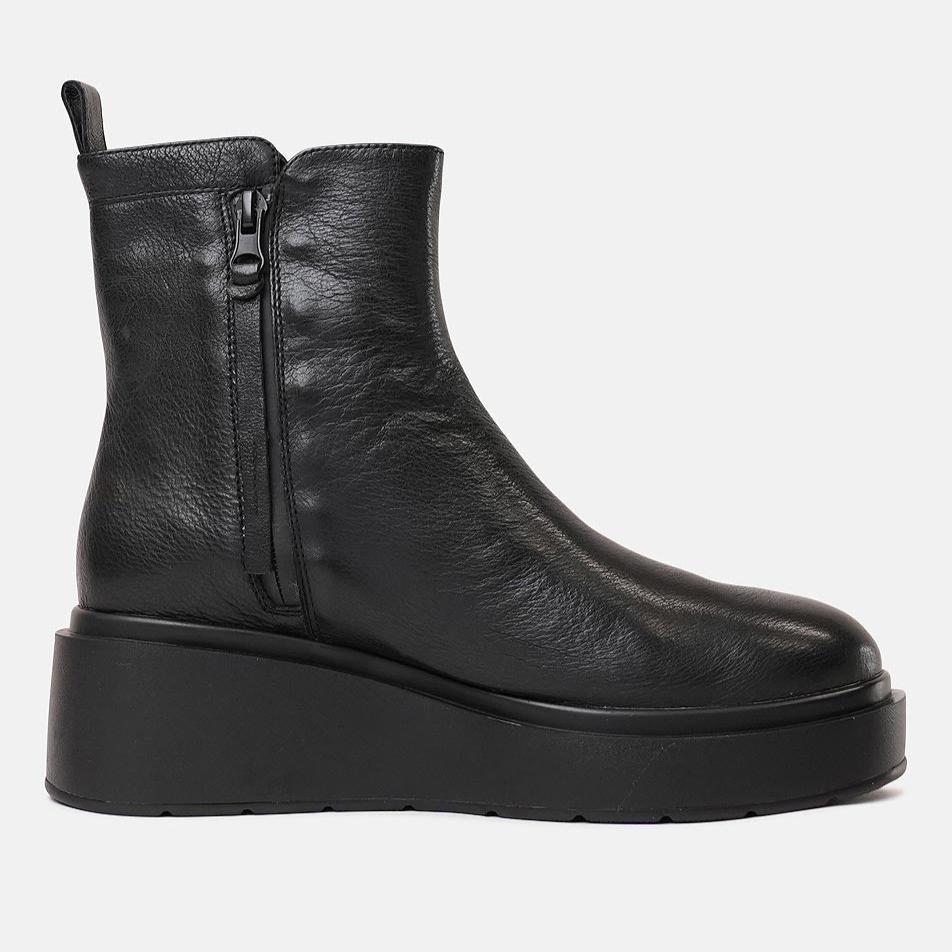 Sedrin Black Leather Ankle Boots, MOLLINI - Shouz