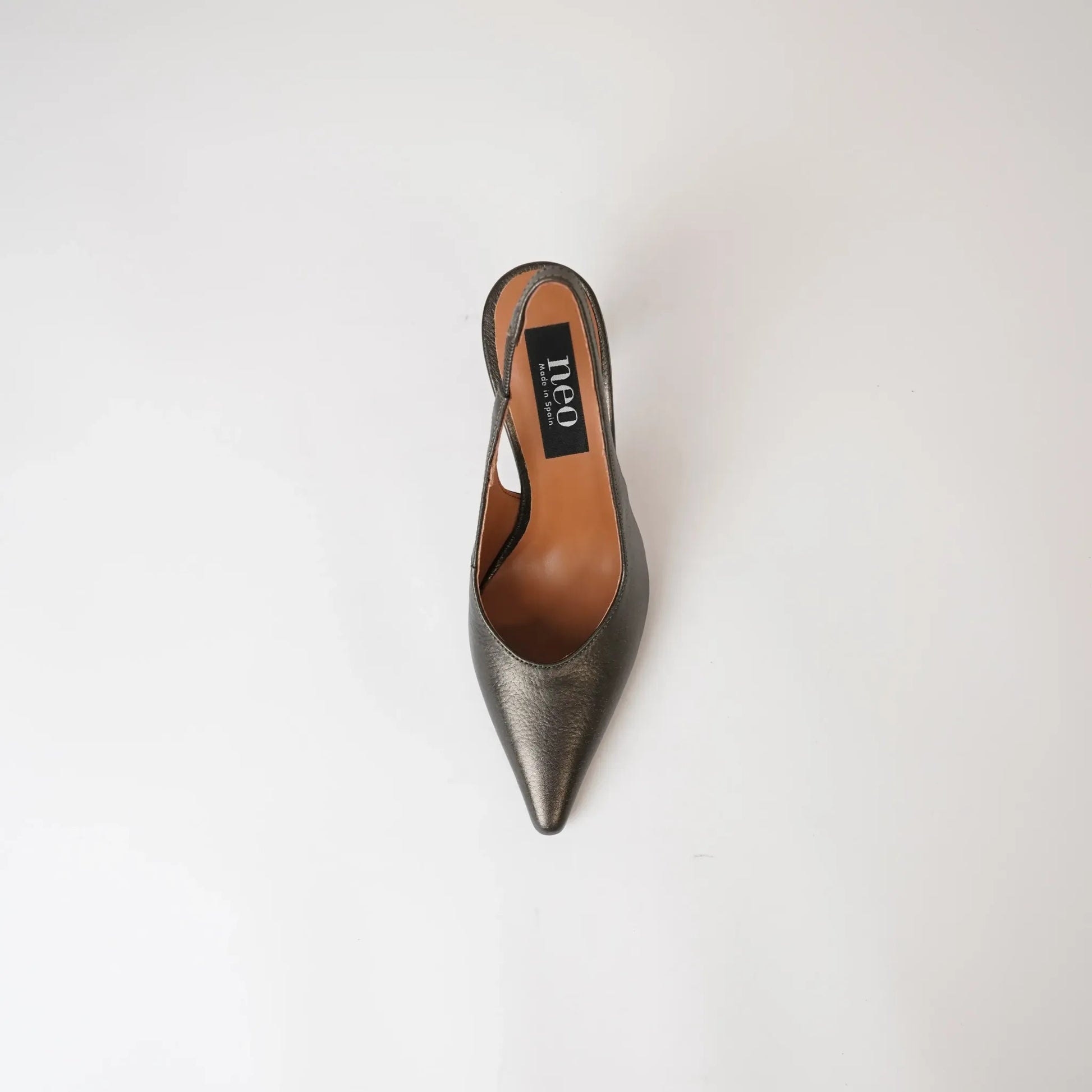 Ag-23543 Black Leather Heels, NEO - Shouz