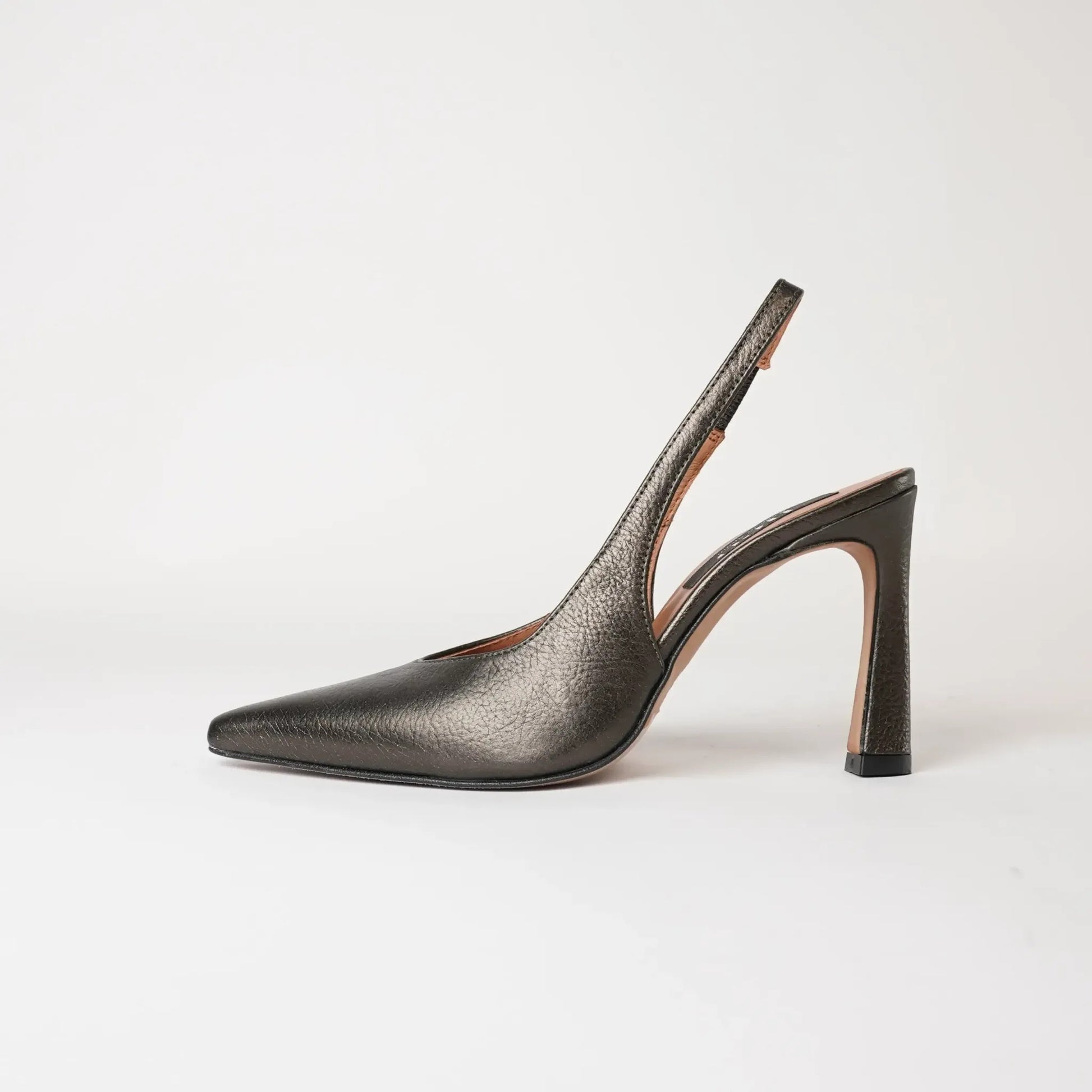 Ag-23543 Black Leather Heels, NEO - Shouz