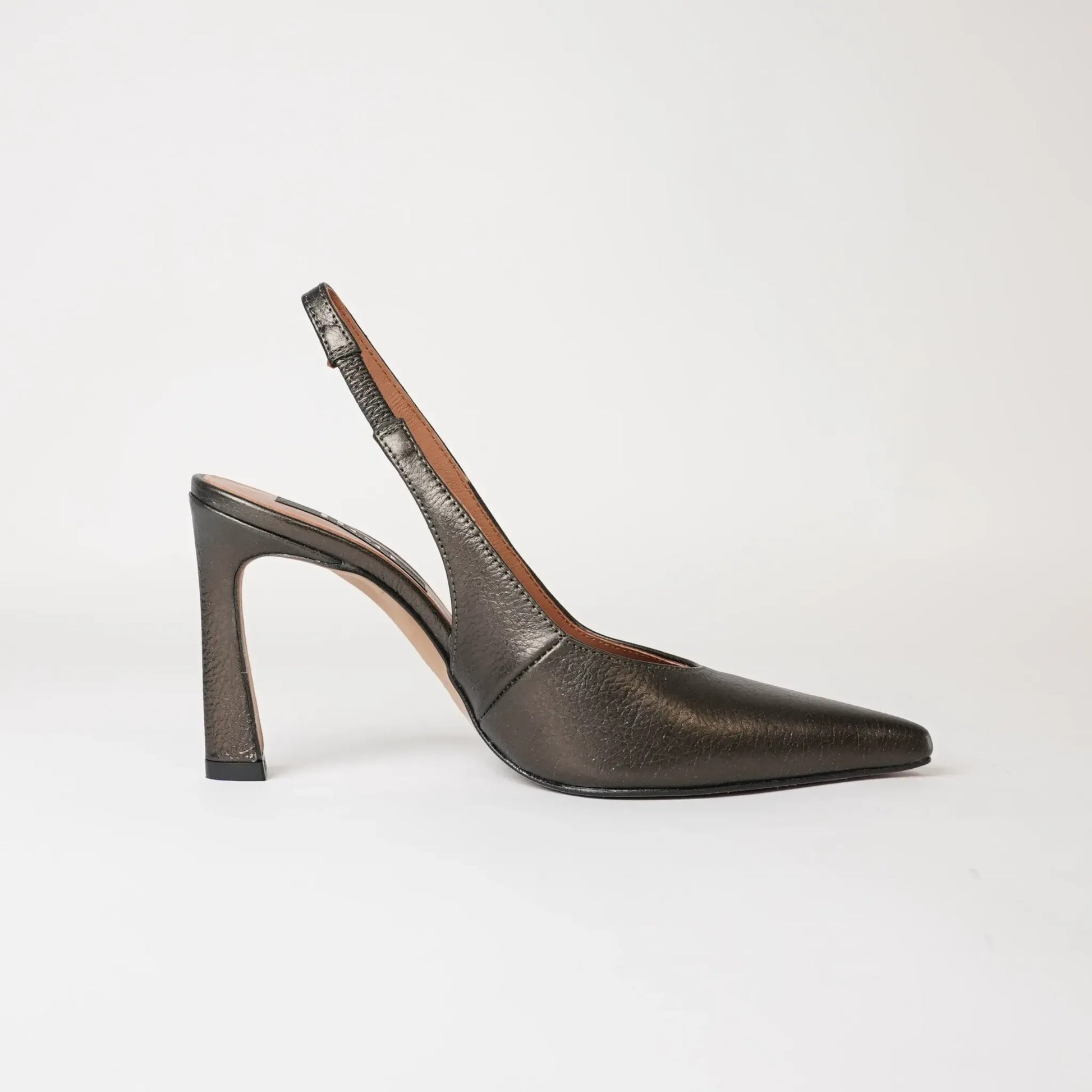 Ag-23543 Black Leather Heels, NEO - Shouz