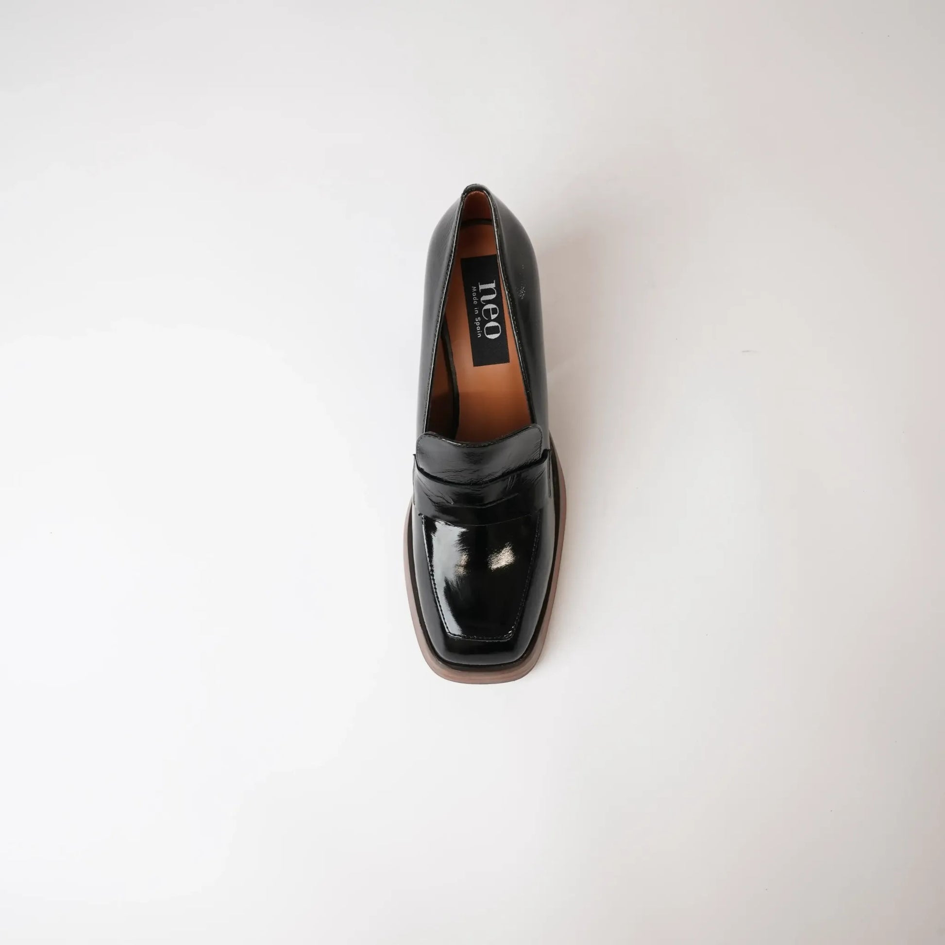 Ag-23572 Black Leather Heels, NEO - Shouz
