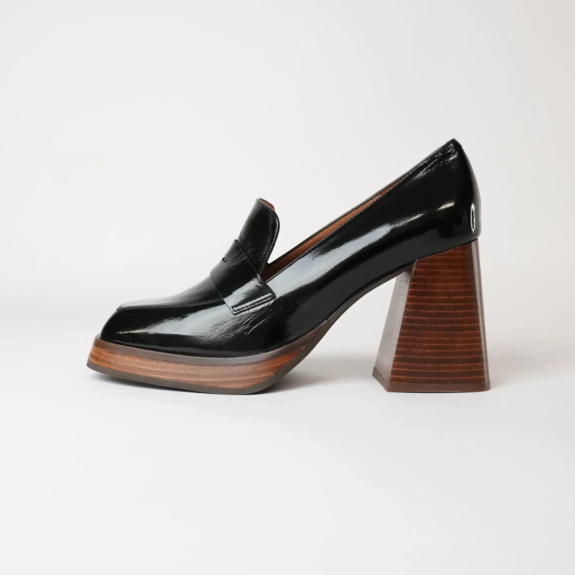 Ag-23572 Black Leather Heels, NEO - Shouz