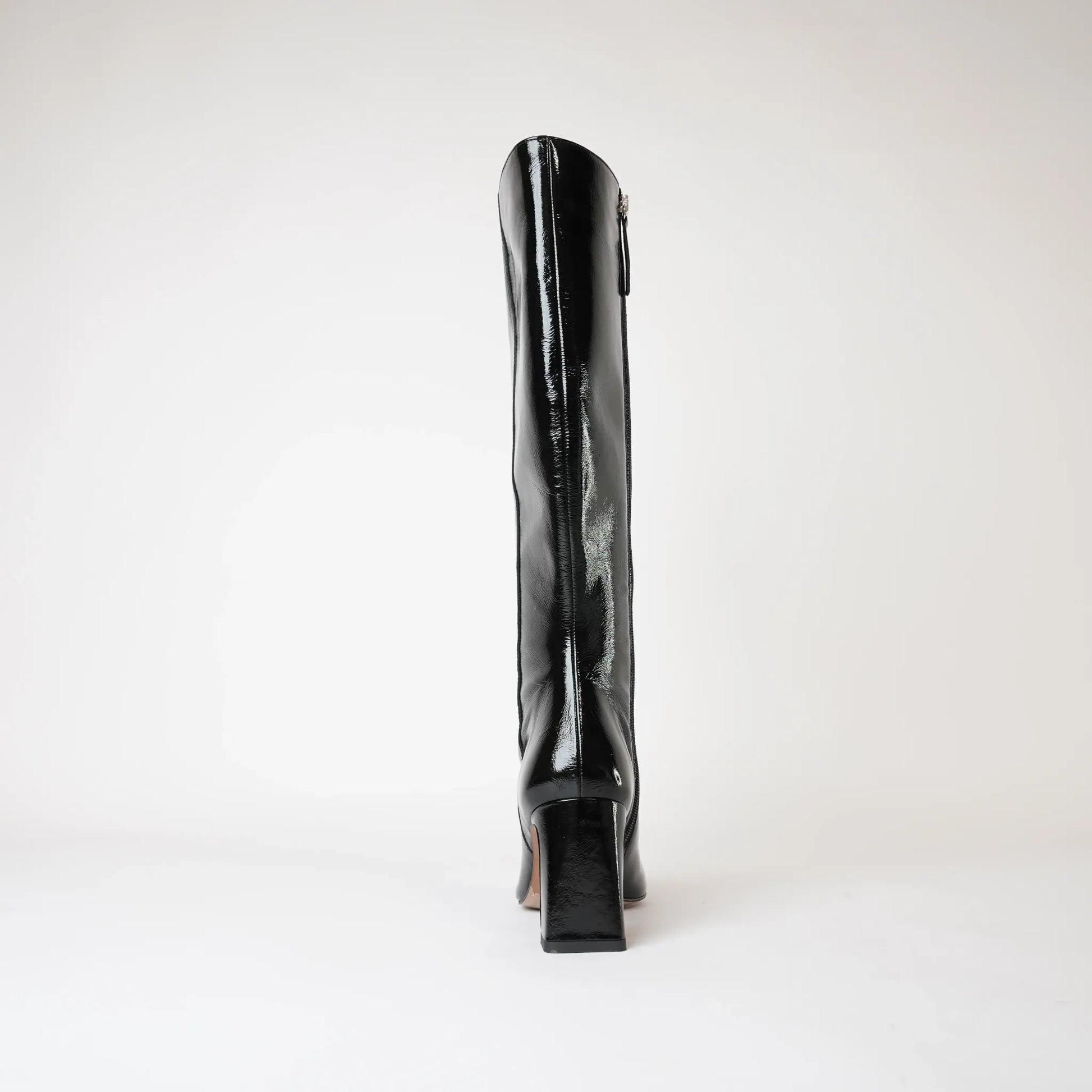 Ag-23596 Black Patent Knee High Boots, NEO - Shouz