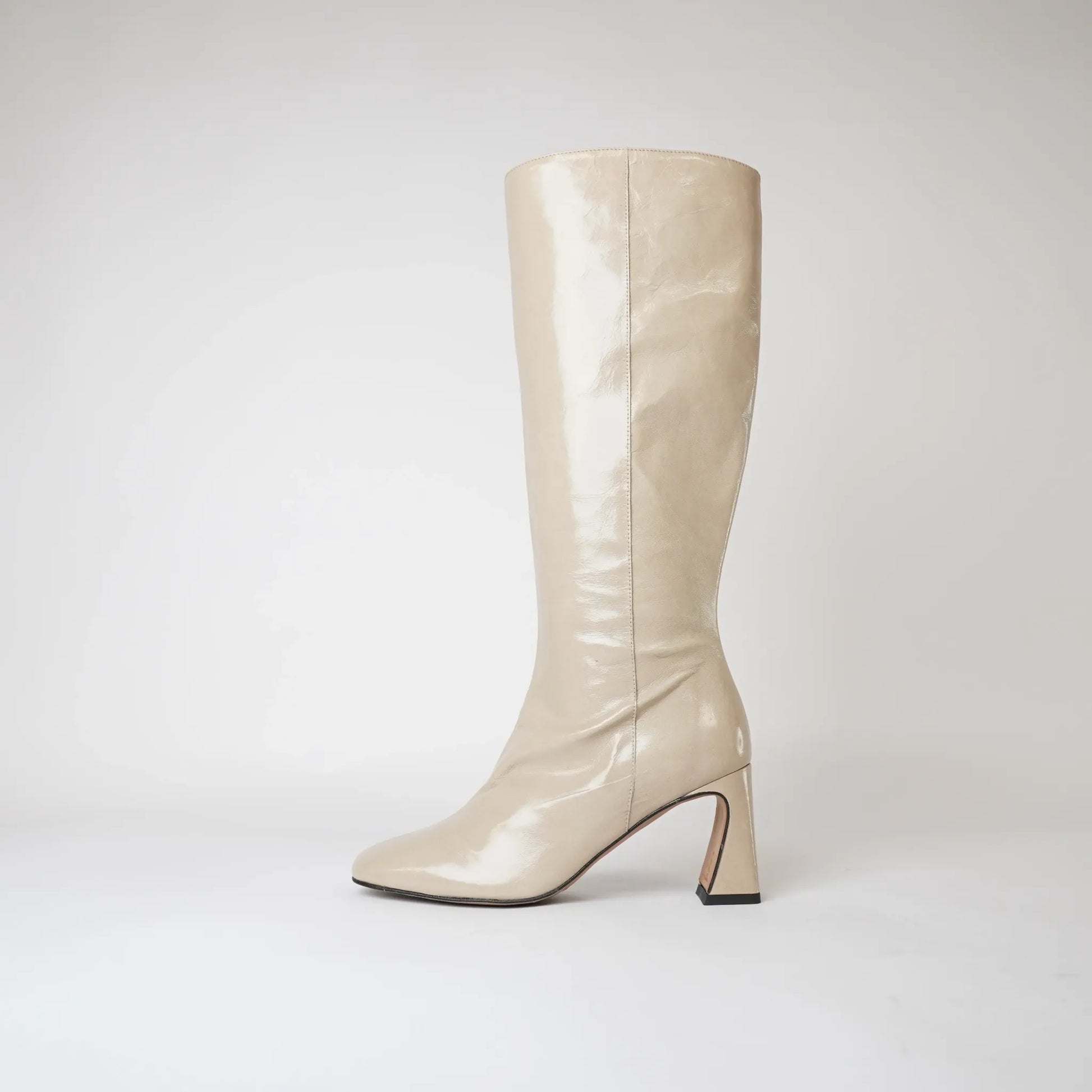Ag-23596 Torrone Patent Knee High Boots, NEO - Shouz