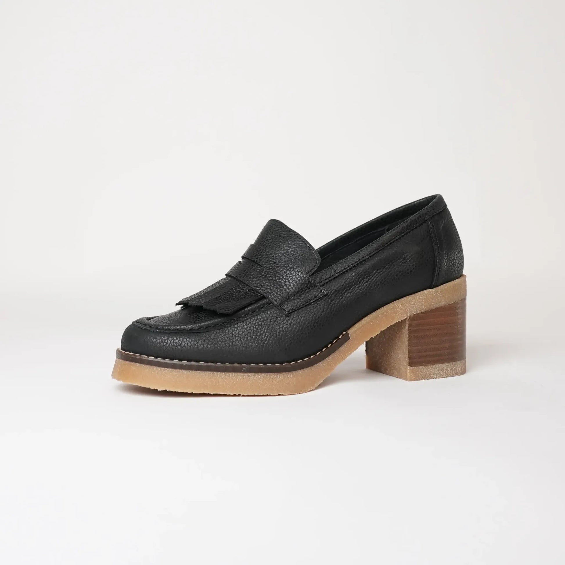 Metis Black Leather Loafers, NU BY NEO - Shouz