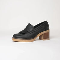 Metis Black Leather Loafers, NU BY NEO - Shouz