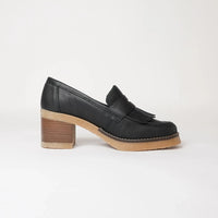 Metis Black Leather Loafers, NU BY NEO - Shouz