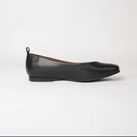 Mirri Black Leather Ballet Flats, NU BY NEO - Shouz
