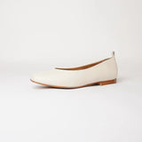 Mirri Ivory Leather Ballet Flats, NU BY NEO - Shouz
