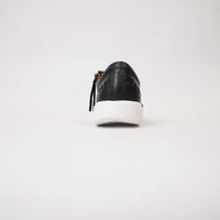 Bibi Black Leather Sneakers, SALA - Shouz