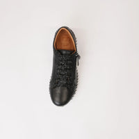 Bibi Black Leather Sneakers, SALA - Shouz