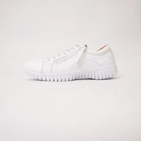 Bibi White Leather Sneakers