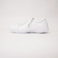 Bibi White Leather Sneakers