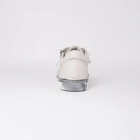 Ronnie Silver Grey Leather Sneakers, SALA - Shouz