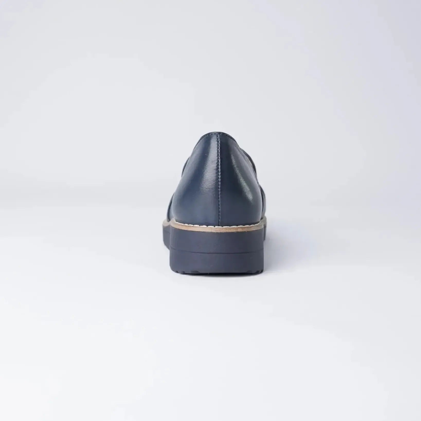 Oclem Navy/Navy Leather Loafers, TOP END - Shouz