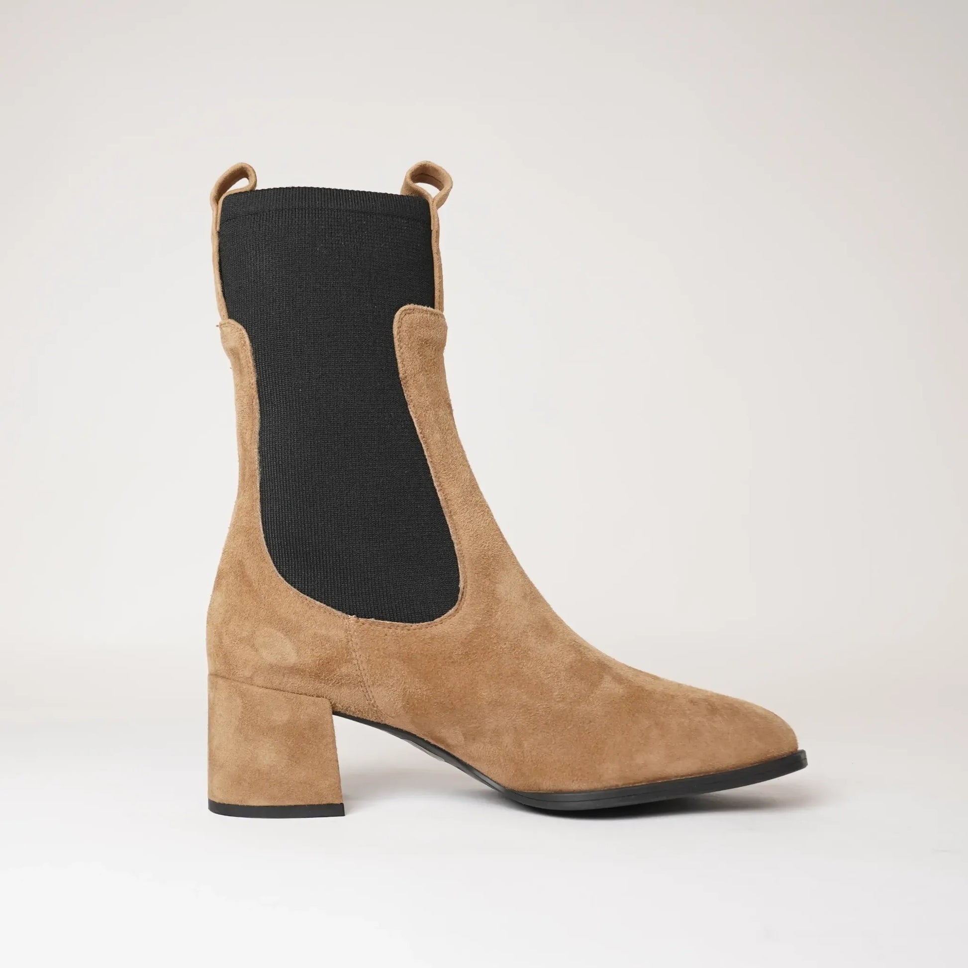 Mieres Dark Camel Suede Boots, UNISA - Shouz