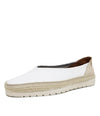 Noelia White Leather Espadrilles, VERBENAS - Shouz