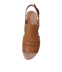 Madis Tan Leather Sandals - Shouz
