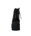 Nene Black/ Black Leather Ankle Boots - Shouz