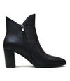 Astronomy Black Leather Ankle Boots - Shouz